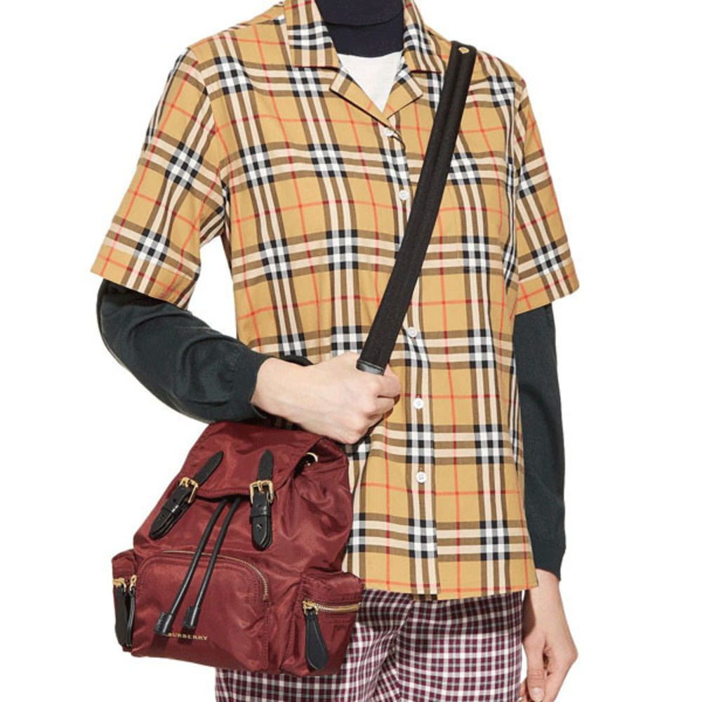 Burberry Rucksack Outlet Red Nylon
